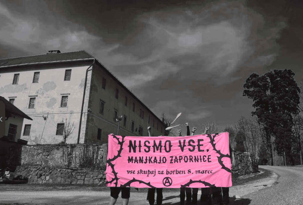 Ženski zapor Ig, 8. marec 2025 Akcija "Nismo vse, manjkajo zapornice!"