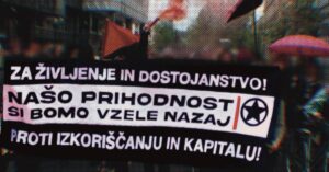 1. maj 2025 Ljubljana, Slovenija Antiavtoritarna platforma