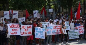 Protest Ljudska fronta vojni kontra 24.6.2025 Ljubljana, Slovenia