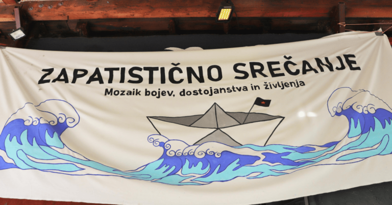 Zapatistično srečanje, Potovanje za življenje Ljubljana, Slovenia