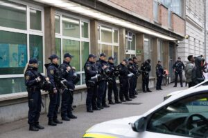 Protest proti policijskemu nasilju in rasizmu 23. oktober 2025 Ljubljana, Slovenija