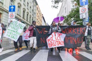 Protest proti policijskemu nasilju in rasizmu 23. oktober 2025 Ljubljana, Slovenija