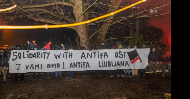 Solidarity with Antifa-Ost Ljubljana, Slovenia 20.12.2025