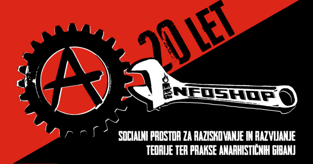 A-Infoshop 2006-2026 20 let anarhističnega socialnega prostora A-Infoshop 20 years of anarchist social space A-Infoshop