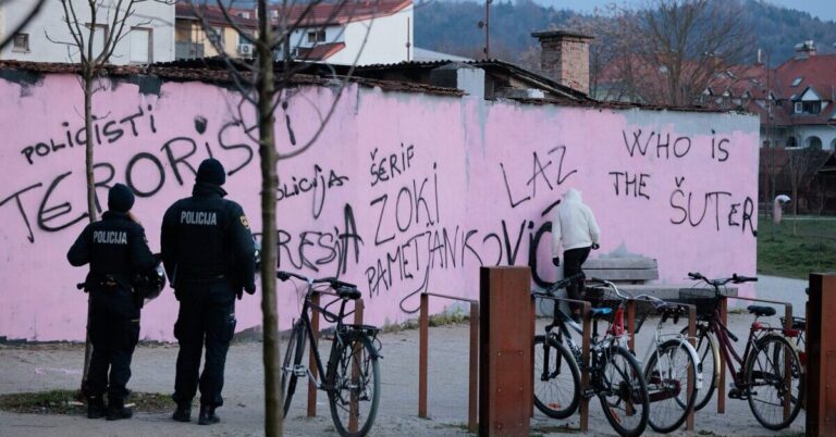 Protest proti socialnemu čiščenju mesta in represiji 19.1.2026 Ljubljana, Slovenija