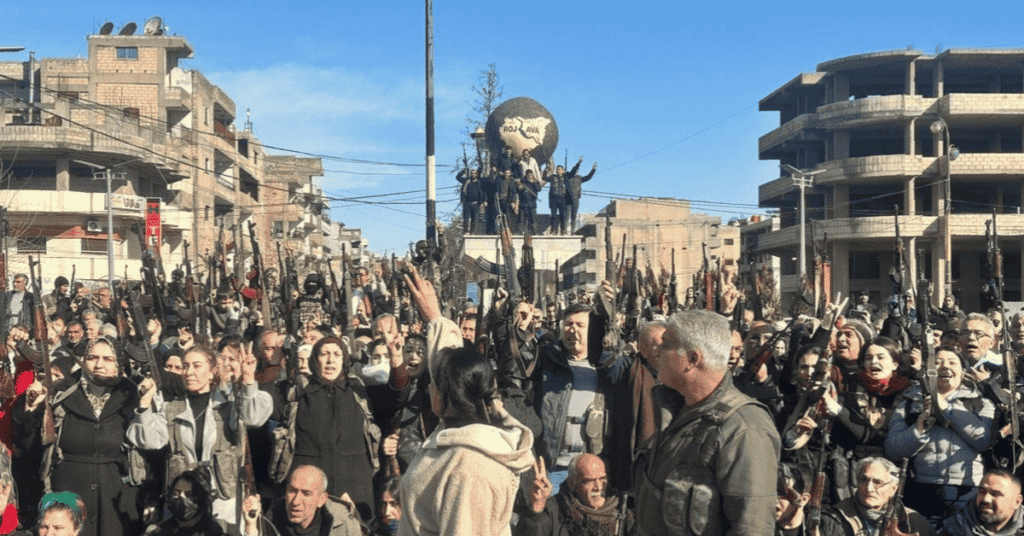 Rožava in Sirija v vojni – politična analiza Januar 2026 Akademija demokratične modernosti Rojava and Syria at War – a political assessment January 2026 Academy of Democratic Modernity