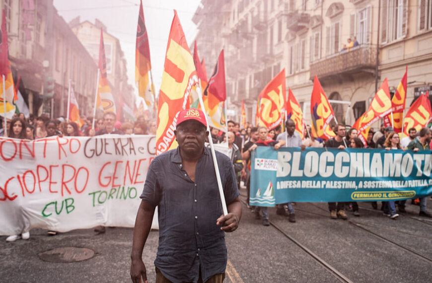 Stavka delavcev v sredozemskih pristaniščih proti vojni in militarizaciji 6.2.2026 Italy, Turkey, Spain, France, Marocco