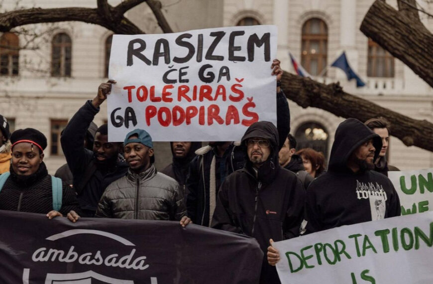 NI NAS STRAH - shod proti rasizmu in represiji Ambasada Rog 26. 3. 2026 Ljubljana, Slovenia