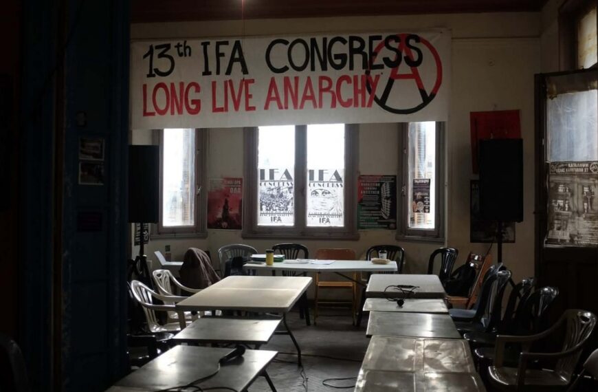 13. Congress of the International of Anarchist Federations (IFA-IAF) 3.-5. April 2026 Athens, Greece