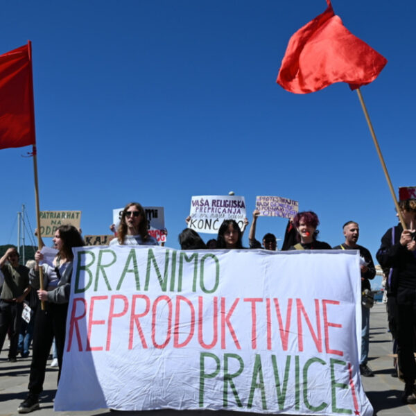 Shod za obranitev reproduktivnih pravic, proti Pohodu za življenje 17.5.2025 Koper, Slovenija