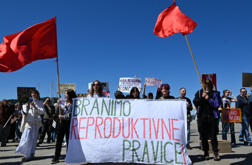 Shod za obranitev reproduktivnih pravic, proti Pohodu za življenje 17.5.2025 Koper, Slovenija