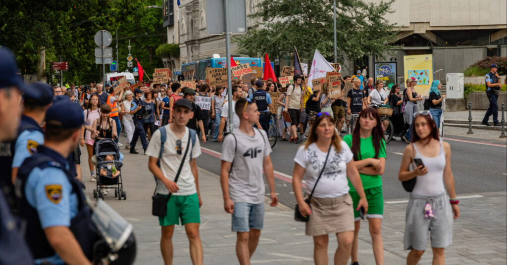 Ne NATO, mir nam dajte! Anti-NATO protest 9.7.2026 Ljubljana, Slovenia
