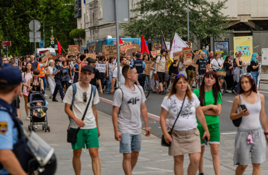 Ne NATO, mir nam dajte! Anti-NATO protest 9.7.2026 Ljubljana, Slovenia