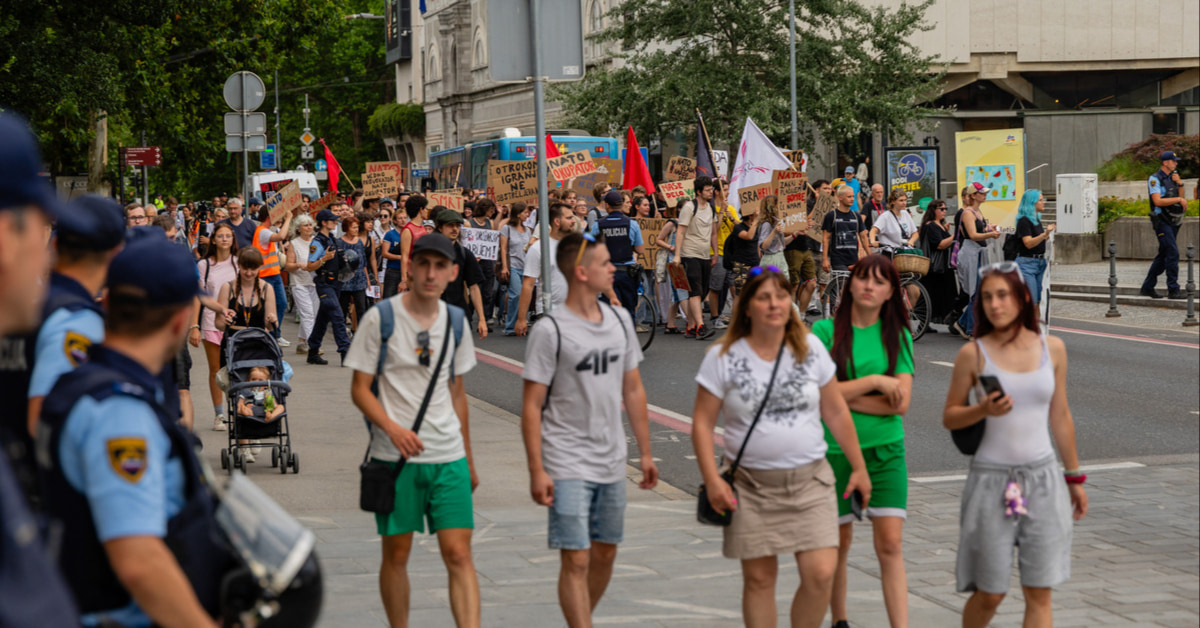 Ne NATO, mir nam dajte! Anti-NATO protest 9.7.2026 Ljubljana, Slovenia