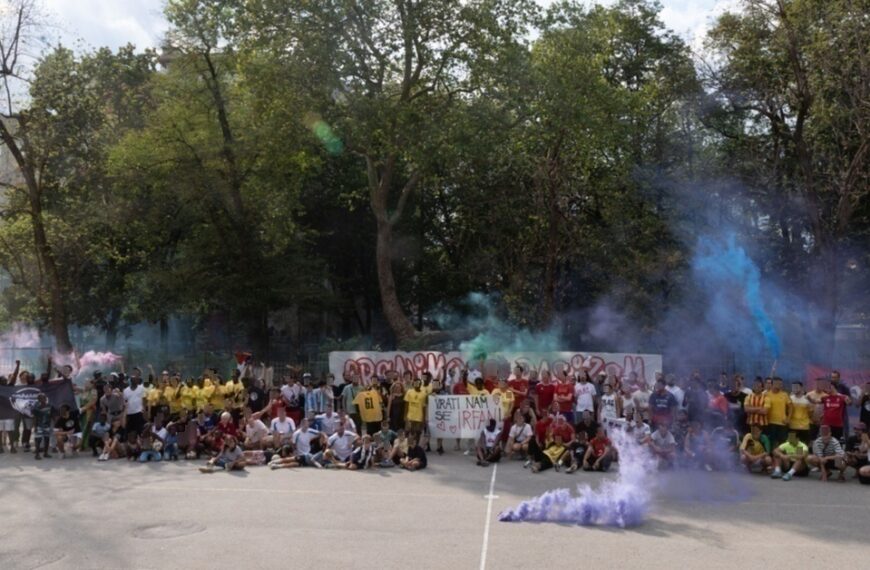 Brcnimo rasizem, antifašistični nogometni turnir 5.9.2026 Ljubljana, Slovenia Anti-fascist football tournament Brcnimo rasizem (Kick racism!)