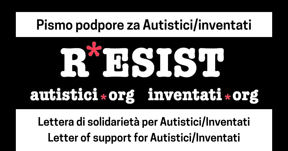 Pismo podpore za Autistici/inventati Lettera di solidarietà per Autistici/Inventati Letter of support for Autistici/Inventati